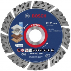 BOSCH EXPERT Disc de taiere diamantat MultiMaterial, 125x22.23x2.2x12 mm BOSCH EXPERT Disc de taiere diamantat MultiMaterial, 125x22.23x2.2x12 mm